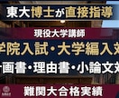 大学院入試・大学編入試験の個人コーチングをします 【東大博士が直接指導】文系の院試・編入試験、個人指導！ イメージ1