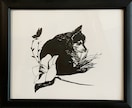 一枚の紙から切り絵を作ります あなたのペットや思い出の写真を切り絵にします。 イメージ1
