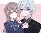 カップルイラスト、夢絵を描きます SNSアイコンや観賞用にお使いいただけます！ イメージ1