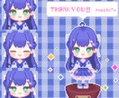 表情の変化が可愛い！ドット絵ミニキャラ作ります VTuber活動／オリジナルキャラクター／プレゼントにも！ イメージ3