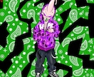 服のデザインや、グッズのイラストを承ってます POPで可愛いヒップホップ系のイラスト イメージ8