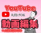 YouTubeの動画編集します 気軽に丸投げ相談OKですので連絡ください！ イメージ1