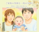 こども・ペットの似顔絵を写真から優しく描きます 家族似顔絵・長寿祝いにも対応！プレゼントにも人気です｜2L イメージ4