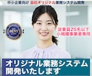 オリジナル業務システム開発・運用します 25人以下の中小企業専用システム開発！ちょうどいいDX化。 イメージ1