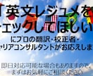 英文レジュメの添削とアドバイスをさせていただきます 翻訳＆転職のプロが行う添削で書類選考通過率アップ！ イメージ1