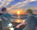 一枚絵・立ち絵の制作をします リアルで硬派な印象の絵を描きます。線画・厚塗りが得意です イメージ4