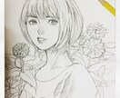 鉛筆でラフな人物画描きます リアルタッチもイラストタッチもどちらでも！ イメージ1
