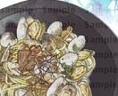 料理のイラスト食べ物のイラスト制作します 料理のこだわりや想いを伝える手段になります！ イメージ3