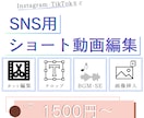 SNS用ショート動画を編集します CapCutを使っての編集となります イメージ1