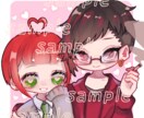 7日以内納品☆夢絵、カップルイラスト制作いたします どんなカップリングでも受け付けます イメージ3