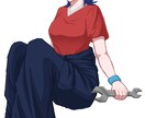 1枚絵、立ち絵、サムネイラストを描きます 可愛い系の絵柄で女の子を描くのが得意です!! イメージ2