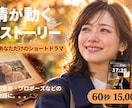 感情が動く1分間ストーリー作ります 大切な人へ贈る特別な瞬間をショートドラマにしてお届けします。 イメージ3
