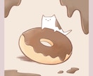 ゆるかわ食べ物イラスト描きます ちょっぴりシュールなお顔。お顔なしもOKです！ イメージ7