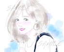 おしゃれで可愛い似顔絵女性アイコン描きます お急ぎのご相談可♪カウンセリングやSNS、ブログにもどうぞ イメージ1