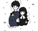 ゆるくおしゃれな似顔絵描きます SNSのアイコンや、お友達のお誕生日プレゼントにも♪ イメージ4