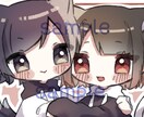 ヘッダー無料付き！デフォルメアイコンお描きします SNSアイコン、配信や観賞用に！満足して貰えるまで修正◎ イメージ2