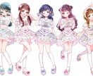 企業案件有・一枚絵、立ち絵、キャラデザ制作します あまい飴細工のようなときめく可愛い世界を描いています イメージ4