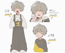 淡くてゆるいキャラクター絵を作成します キャラクターデザインも可能です イメージ2