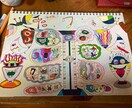 スクラッチアート、自分で想像したイラストを描きます 模写、スクラッチアート、自分で想像したイラストを描きます。 イメージ4