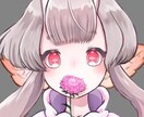 ぱっと目を引くキャラクターデザインできます デフォルメイラストや等身イラストなど、幅広い絵柄に対応可能！ イメージ1