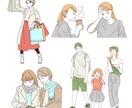 商用OK★POP＆おしゃれなイラストの作成ます ★アイコン・挿絵・WEBや資料に使えます★ イメージ5