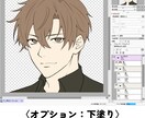 あなたのラフをキレイな線画にペン入れします ラフはあるけど線画が苦手な人へ｜塗りやすく清書します！ イメージ4