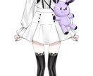 VTuber様向けキャラデザ・イラスト制作します 初心者OK！オリジナルキャラクターのデザイン＆パーツ分け イメージ2