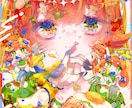 キラキラポップなイラスト描きます 活動者さま、創作者さま、個人さま！何でも描かせてください！！ イメージ1