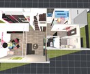 新築まえに　★その図面★　立体化してあるけます スマホ、タブレットの中に仮想空間内建築。リアルに体感できます イメージ4
