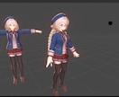 VTUBER用フルスクラッチ3Dモデルします 数年間ゲーム業界のモデラーとして働きましたー(˶• ֊•˶) イメージ4