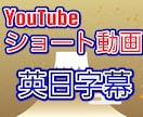 追加料金なし海外発信したい方ショートに字幕つけます 字幕やテロップで海外への発信をサポート致します！ イメージ1
