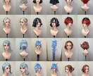ウィッグオーダー 受付 短納期、低予算対応出来ます シンプルな物から造形ウィッグまで制作可能です！ イメージ6