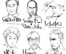似顔絵を描きます 画像を元に、ペンで絵を描きます。 イメージ1