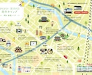 かわいい手書きタッチの地図・MAPイラスト描きます 色鉛筆で描いたような地図です。建物以外もOK！ イメージ3
