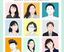 お写真をもとに★男前&美人似顔絵お描きします ■リアルだけど、お写真よりも親しみやすい印象に イメージ5