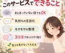頭の中のモヤモヤを文章で一緒に整理します うまく話せなくても大丈夫。3往復でゆっくり整理 イメージ3