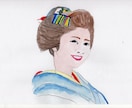 貰って嬉しいお部屋に飾れる可愛い似顔絵ます 水彩画の手描き似顔絵１枚１枚丁寧にえがきます イメージ8