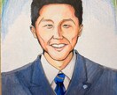 ミニサイズの色紙に似顔絵を描きます 【色紙郵送OK】デジタルにも対応しています！ イメージ2
