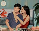 サムネ、アイコン用に！レトロ風イラスト描きます ▼MV、アイコン、似顔絵、趣味鑑賞に。文字入れも対応 イメージ1