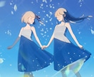 淡く儚い世界観の一枚絵をお描きします 世界観重視のオリジナルMV・歌ってみた・書籍の表紙用に！ イメージ1