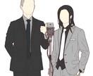 修正5回◎！仲良しカップルの線画イラスト制作します インスタやLINEと相性バツグン！素敵な思い出を形にします イメージ7