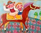 オリジナルの可愛いイラスト制作いたします お祝いのプレゼントや記念品に是非お使いください イメージ1