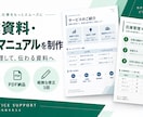 伝わる営業資料・業務マニュアルに整えます 手元のメモを、読み手が使える2ページの資料にまとめます。 イメージ1