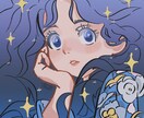 手書きのぬくもりを活かした目を惹くイラスト描きます SNSアイコンや記念イラスト、立ち絵、キャラデザにおすすめ！ イメージ1