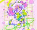 アイコン、グッズ等、ポップな人物イラスト描きます アイコン、ヘッダー、グッズ、動画用、趣味・鑑賞用等など！ イメージ7
