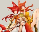 キャラクターイラスト描きます キャラの立ち絵やキャラのシンプルなイラストなどが欲しい人へ！ イメージ1