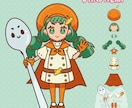 llustrator形式でミニキャラ作成します 商用可・著作権込みでお店のキャラクターやグッズ用イラストを！ イメージ7