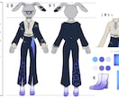 キャラクターをデザインします ご要望にそったキャラクターの三面図と立ち絵を制作します イメージ5