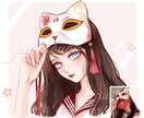 あなたを可愛く♪繊細なタッチの似顔絵描きます 追加料金1000円で上半身までお描き出来ます。 イメージ2