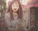 似顔絵、アイコン描きます 似顔絵と共に背景まで雰囲気に合わせ描きます イメージ4